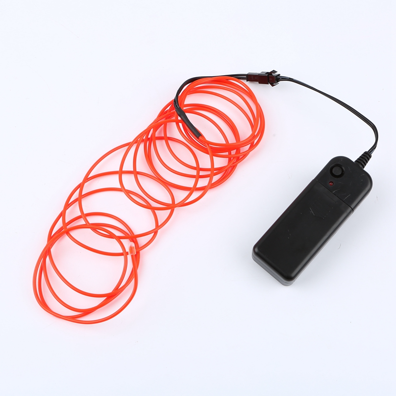 Neon Glow EL Wire Light Strip for Car and Party Decor
