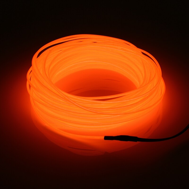 Neon Glow EL Wire Light Strip for Car and Party Decor
